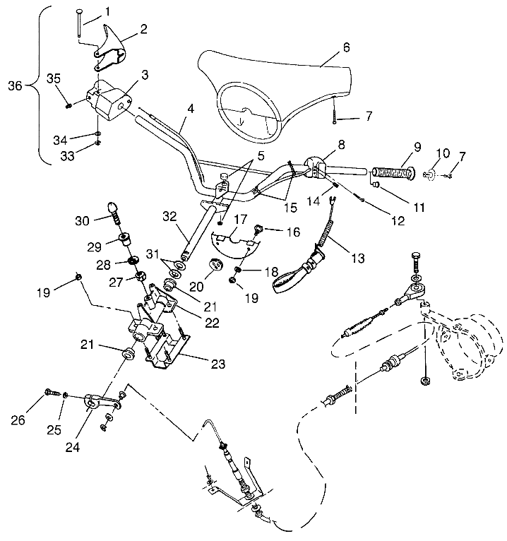 STEERING SLT 700 B964166 and Intl. SLT 700 I964166 (4933923392A012)