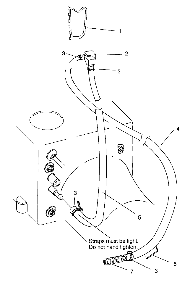 WATER SIPHON SLT 700 B964166 and  Intl. SLT 700 I964166 (4933923392B008)