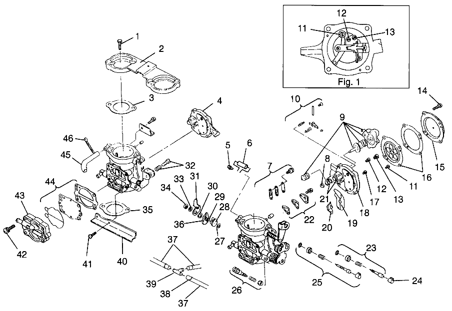 CARBURETOR SLT 700 B964166 and Intl. SLT 700 I964166 (4933923392C002)