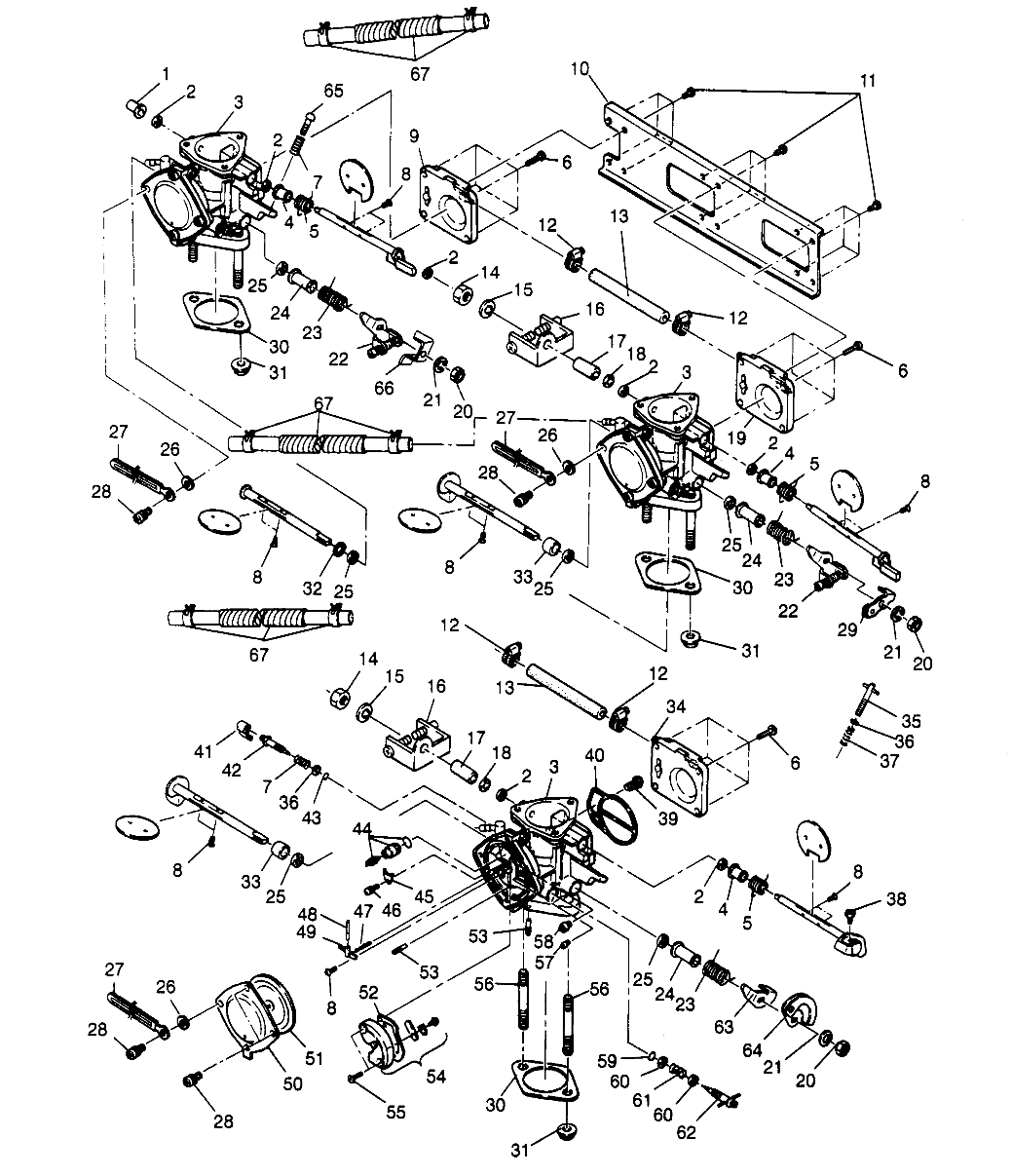 CARBURETOR ASSEMBLY SLX 780 B954287 (4933953395C002)