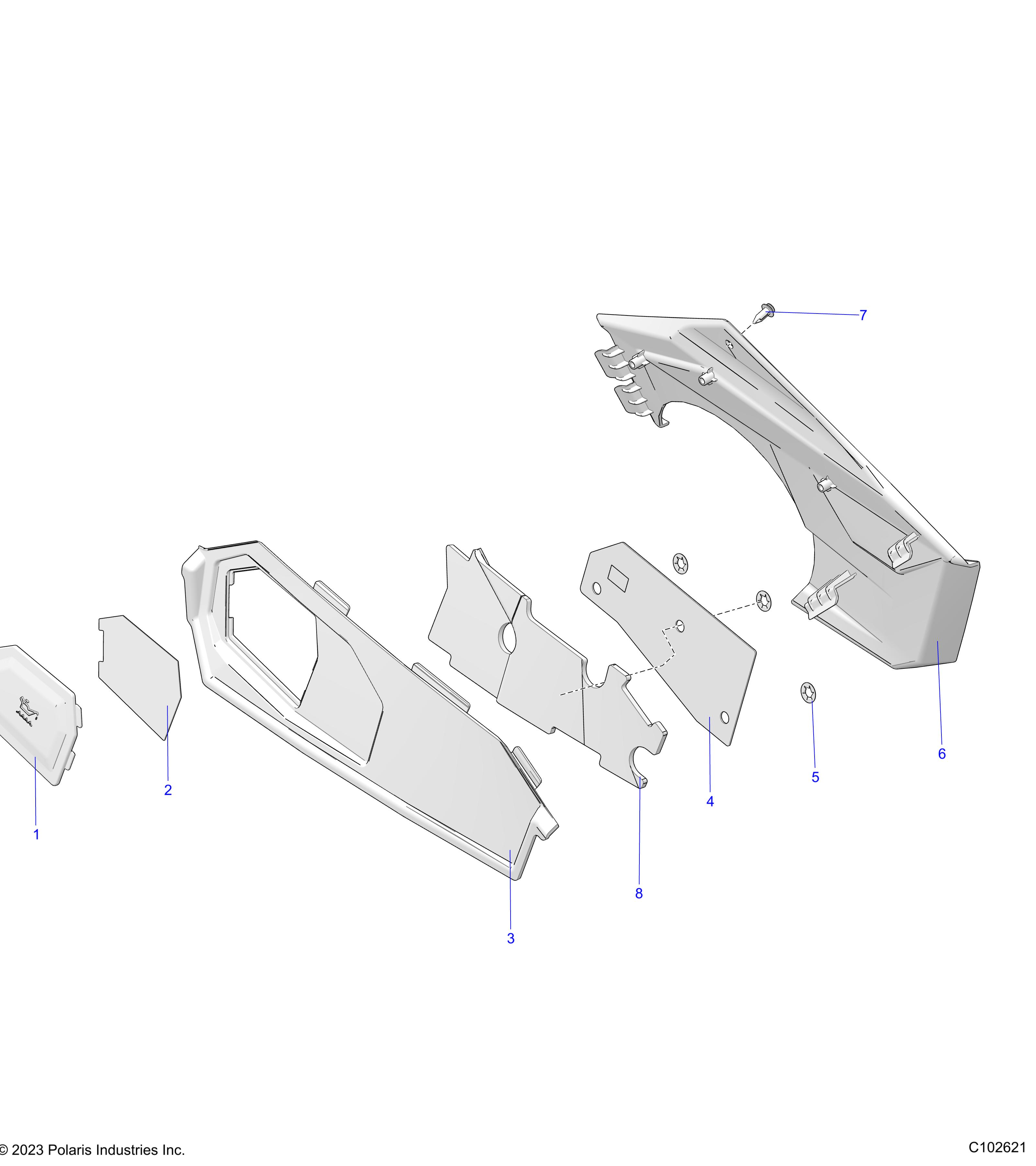 BODY, CLOSE OFF PANEL and ACCESS PANEL - A25SKE57A1 (C102621)