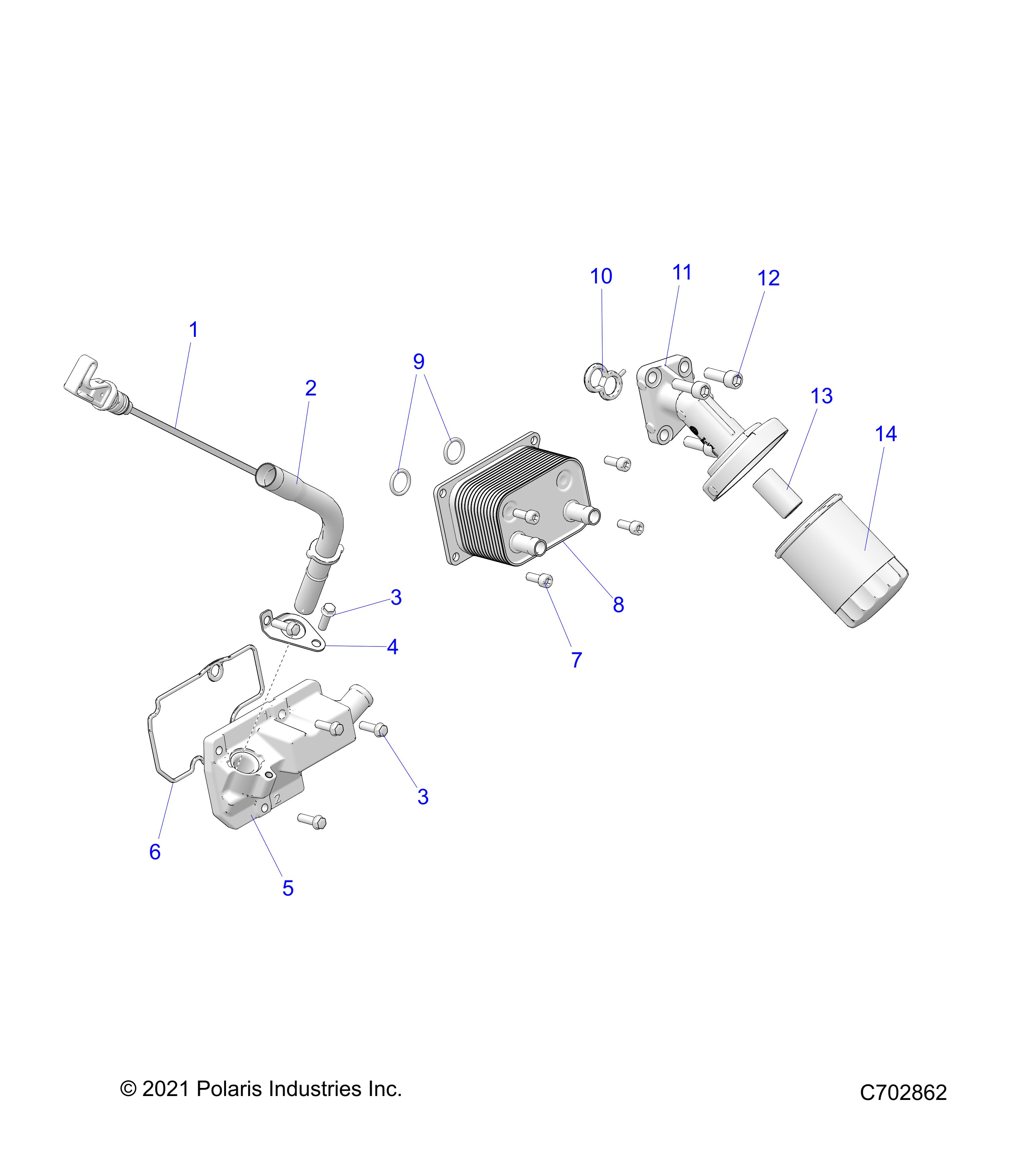 ENGINE, DIPSTICK AND OIL FILTER - Z24NMF99AR/AM/BR/BM (C702862)