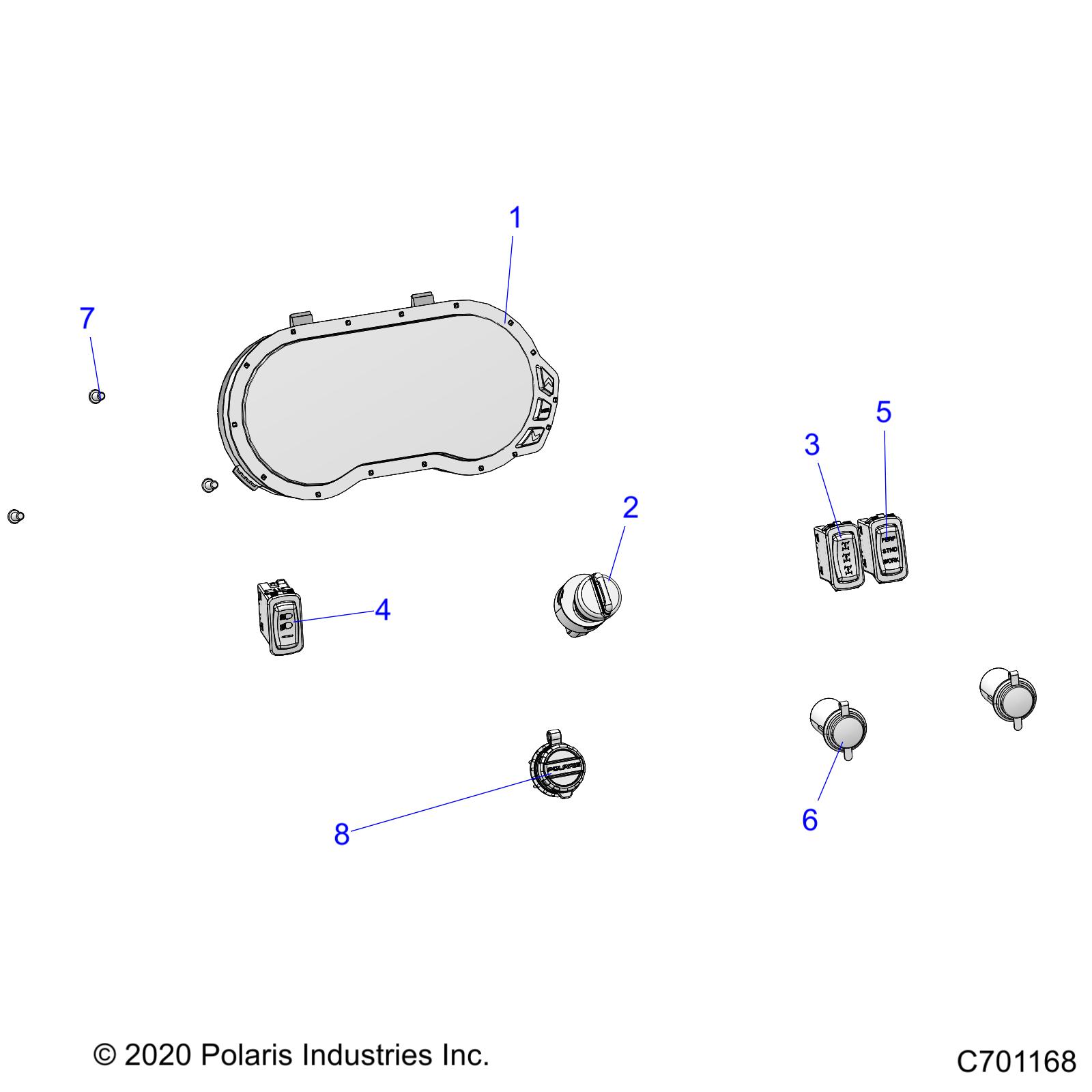 ELECTRICAL, DASH INSTUMENTS - R21RSE99A9/AC/AP/AW/B9/BC/BP/BW (C701168)