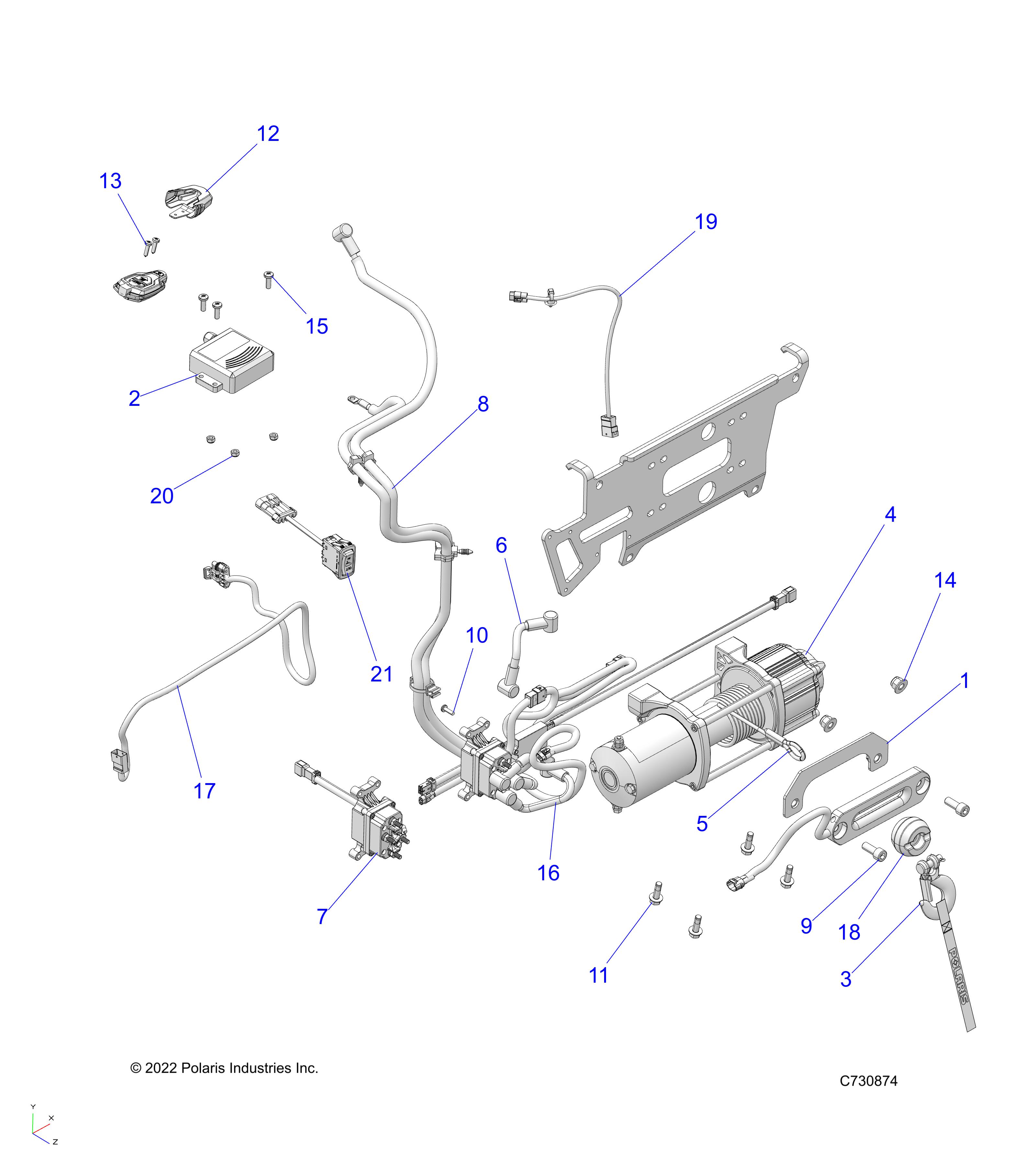 BODY, WINCH - R22RSB99AZ/BZ (C730144)