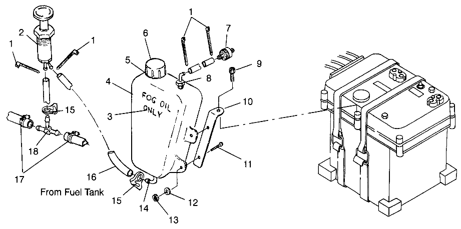 ENGINE FOGGING SYSTEM  Intl. SL 780 I964087 (4935523552A015)