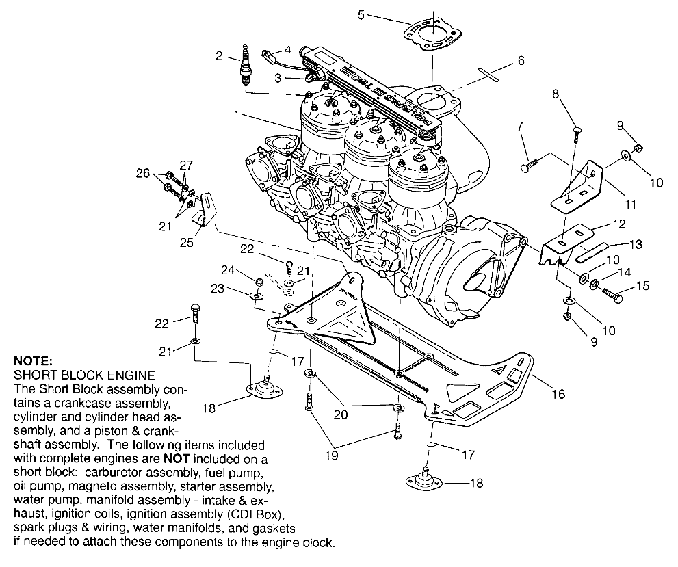 ENGINE MOUNTING SL 780 B964087 and Intl. SL 780 I964087 (4935523552B001)