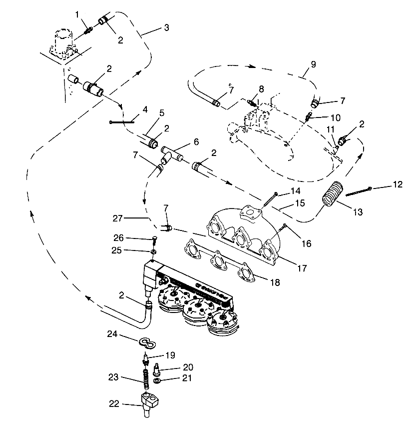 COOLING SYSTEM SL 780 B964087 and  Intl. SL 780 I964087 (4935523552B008)