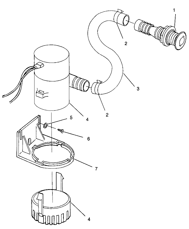 BILGE PUMP SL 780 B964087 and Intl. SL 780 I964087 (4935523552B009)