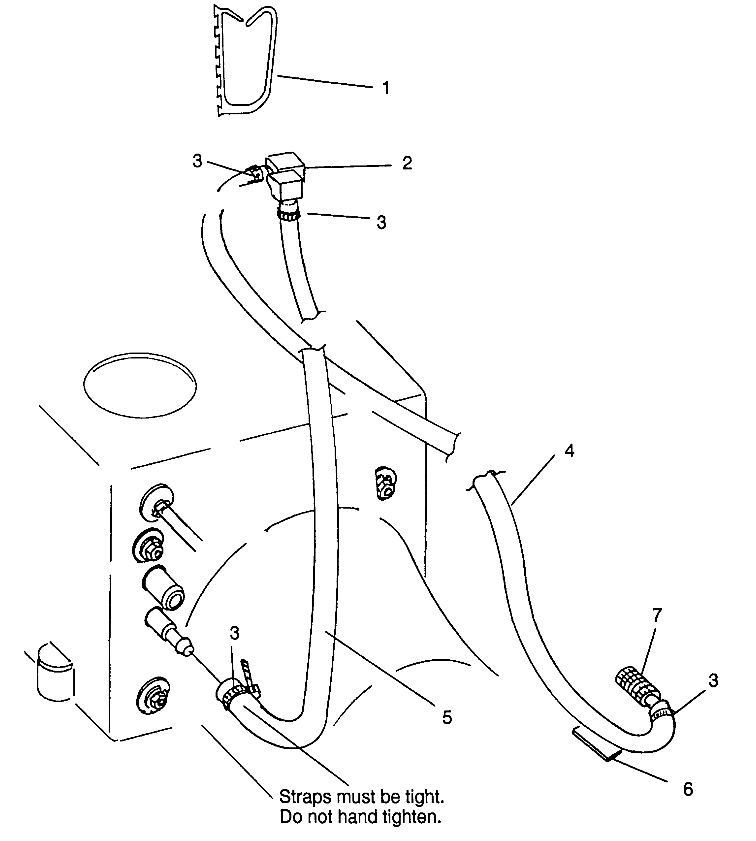 WATER SIPHON SL 780 B964087 and  Intl. SL 780 I964087 (4935523552B010)