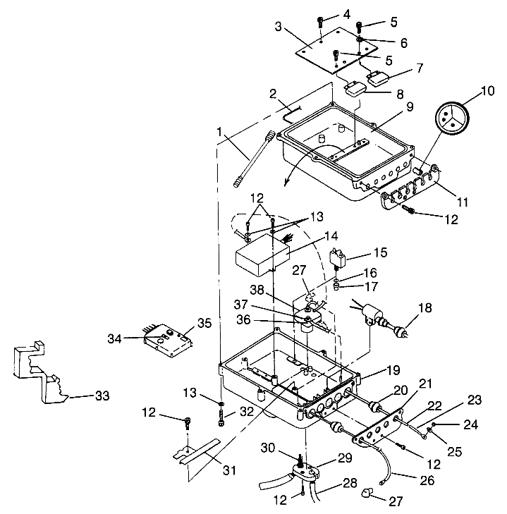 ELECTRICAL BOX SL 780 B964087 and Intl. SL 780 I964087 (4935523552B012)