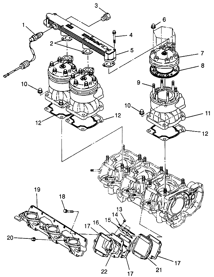 CYLINDER & MANIFOLD SL 780 B964087 and Intl. SL 780 I964087 (4935523552C001)