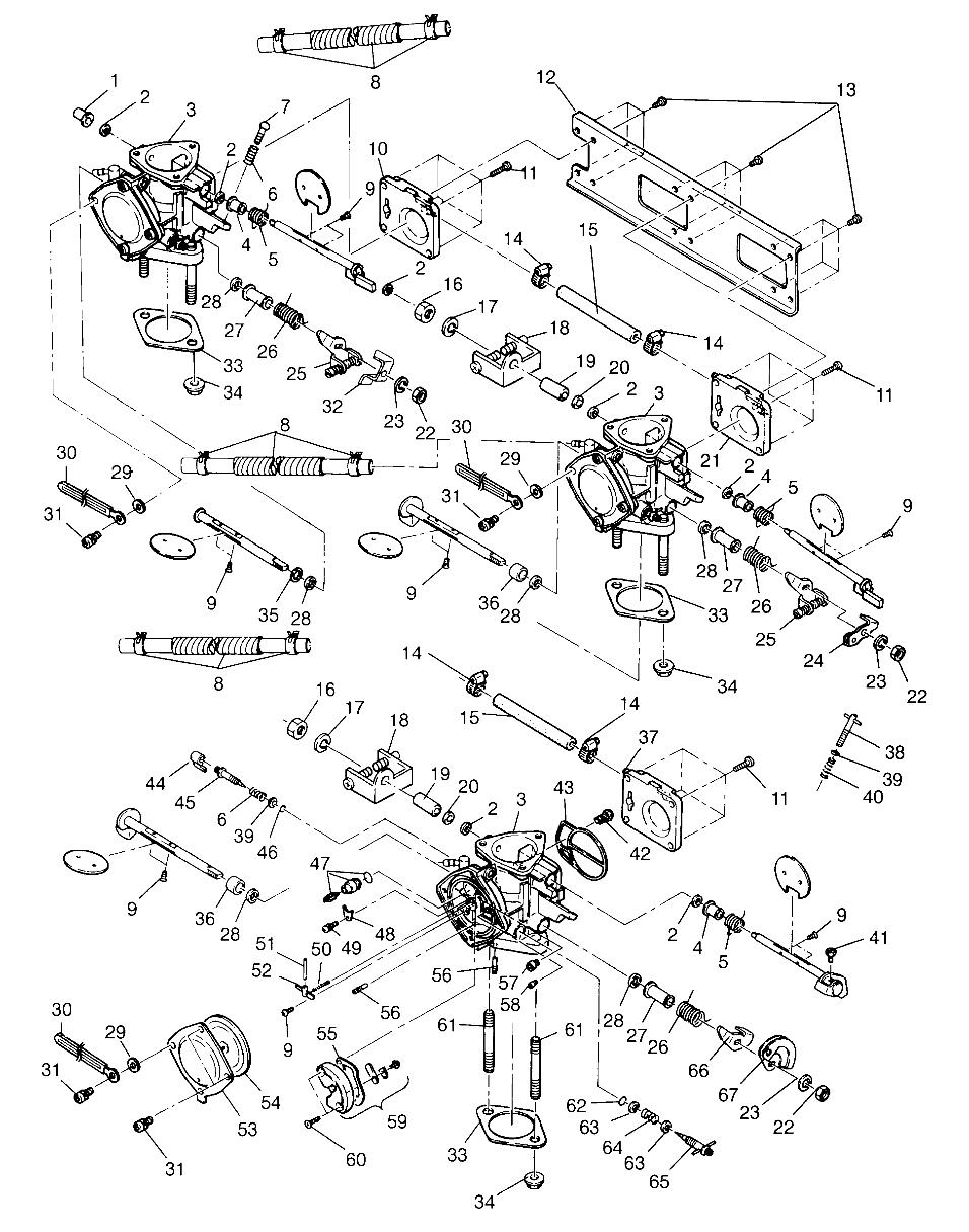 CARBURETOR ASSEMBLY SL 780 B964087 and  Intl. SL 780 I964087 (4935523552C003)