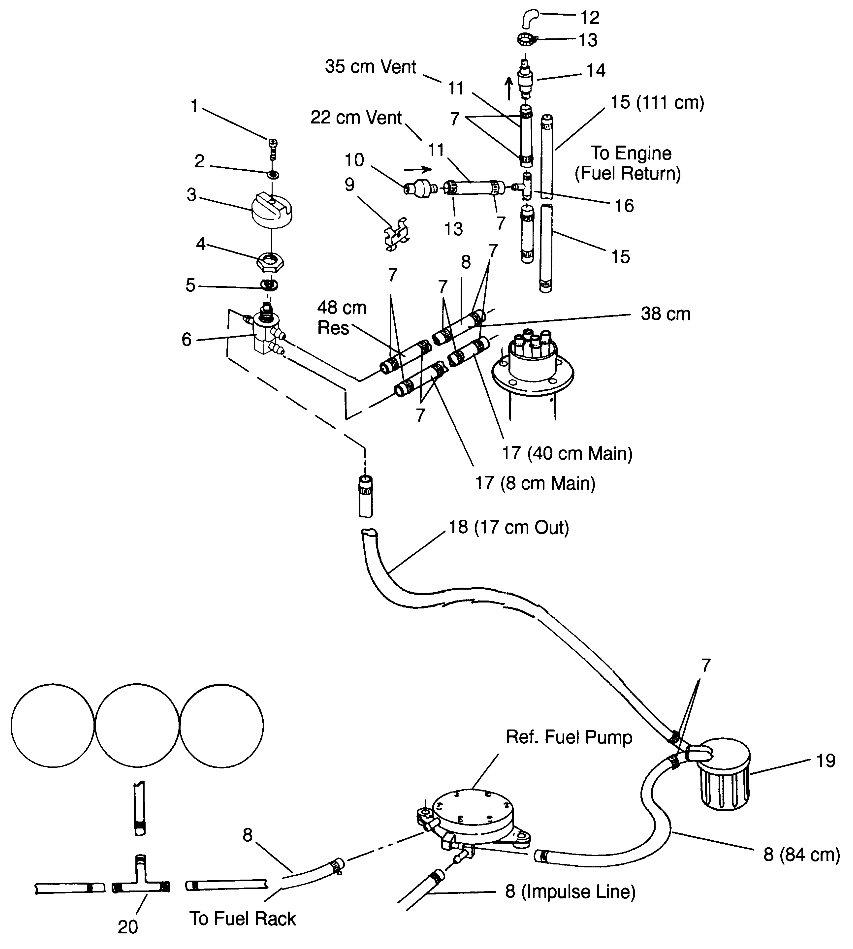 FUEL SYSTEM SL 900 B964291 and  Intl. SL 900 I964291 (4935583558A010)