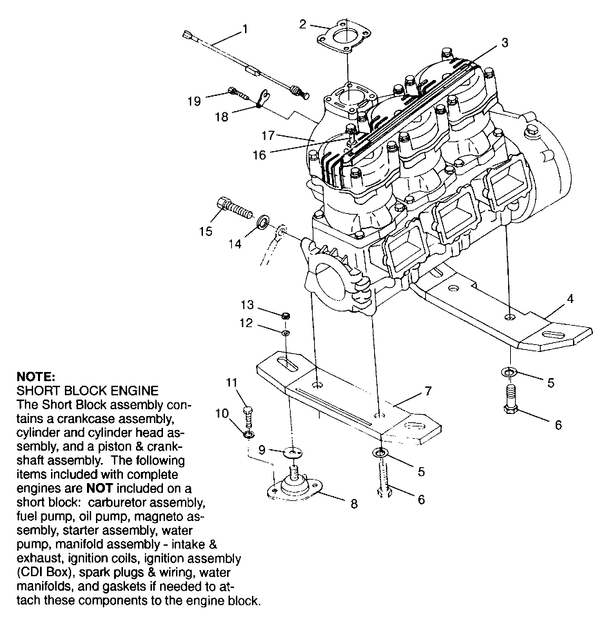 ENGINE MOUNTING SL 900 B964291 and Intl. SL 900 I964291 (4935583558B001)