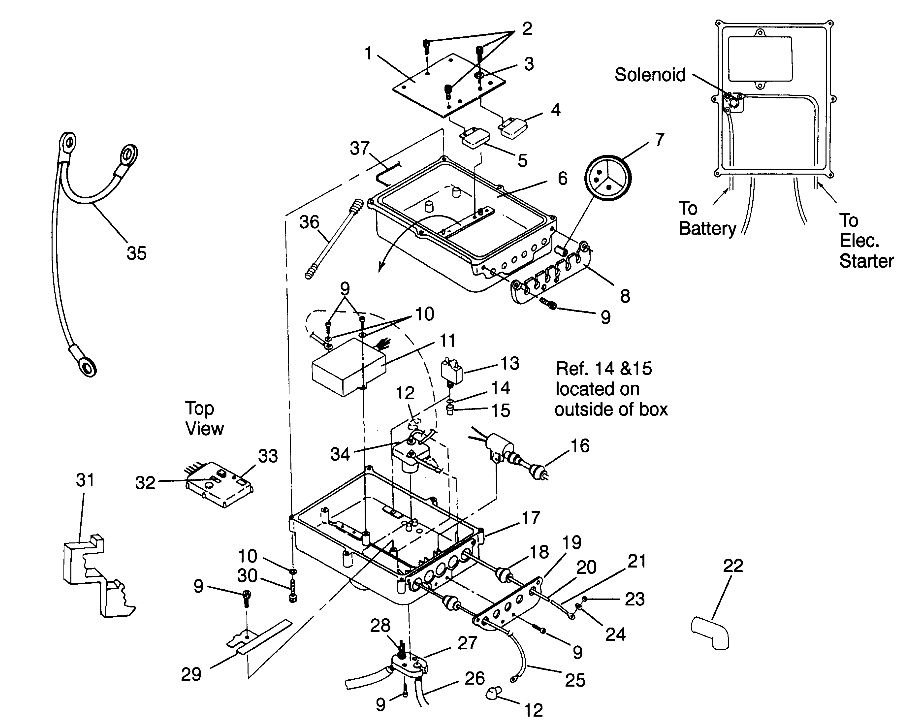 ELECTRICAL BOX SL 900 B964291 and  Intl. SL 900 I964291 (4935583558B011)