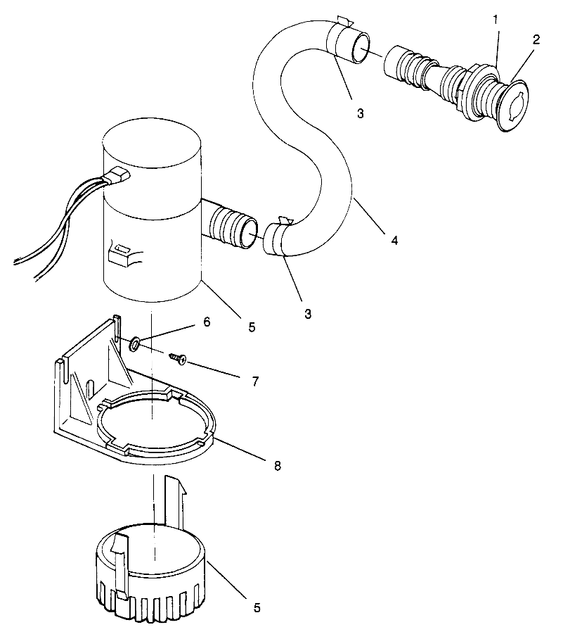 BILGE PUMP SL 900 B964291 and Intl. SL 900 I964291 (4935583558B014)