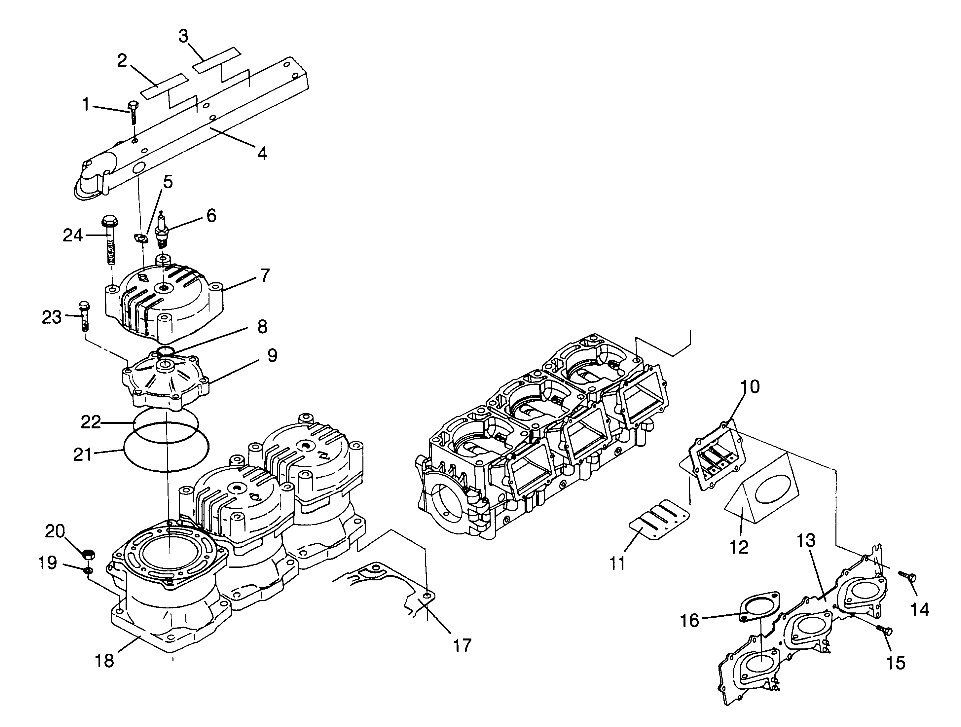 CYLINDER & MANIFOLD SL 900 B964291 and  Intl. SL 900 I964291 (4935583558C002)