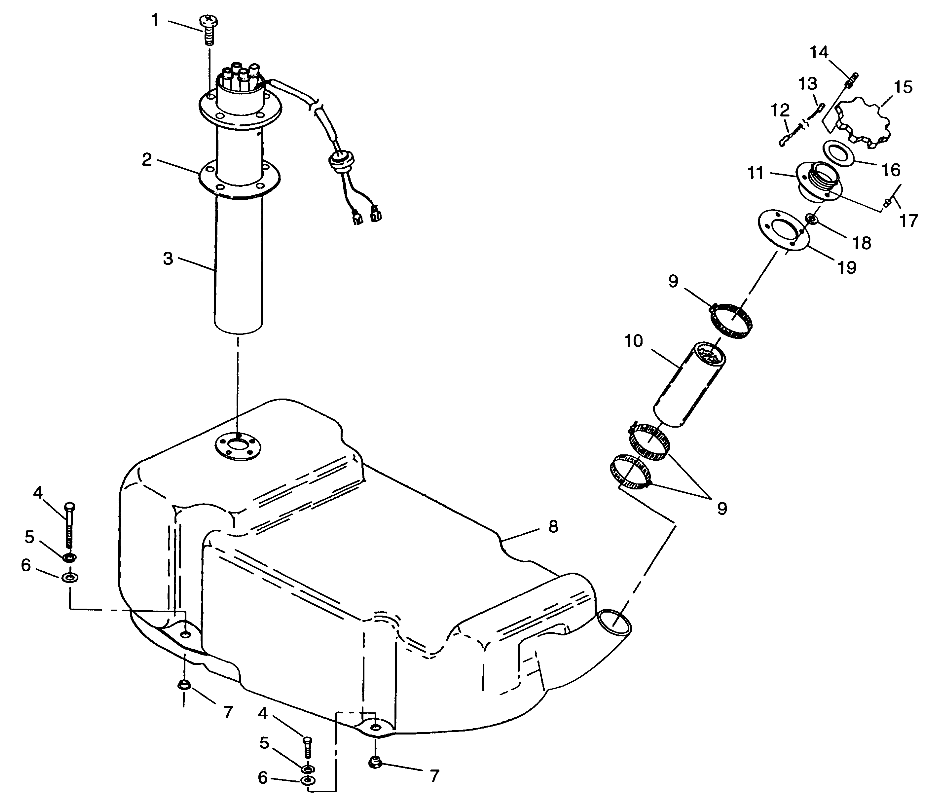 FUEL TANK SL 700 B964066 and  Intl. SL 700 I964066 (4935633563A009)