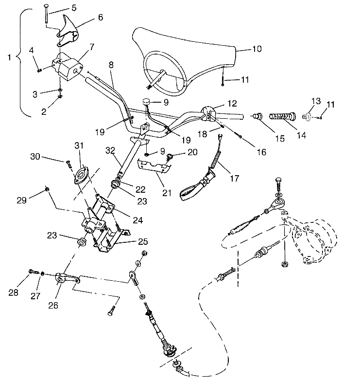 STEERING SL 700 B964066 and Intl. SL 700 I964066 (4935633563A013)