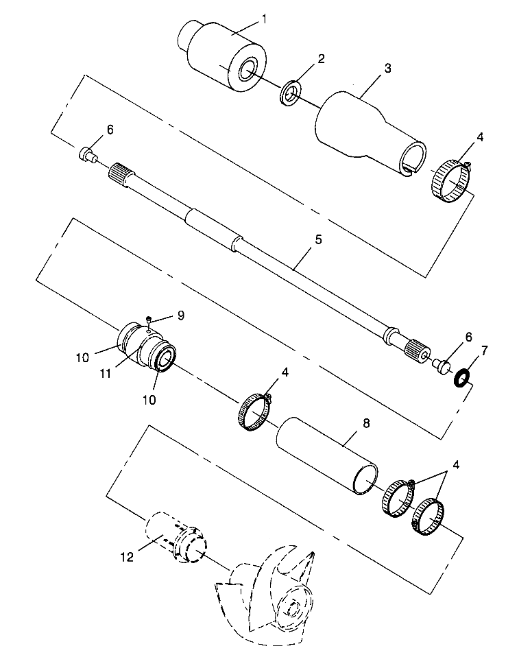 DRIVE SYSTEM SL 700 B964066 and  Intl. SL 700 I964066 (4935633563B002)