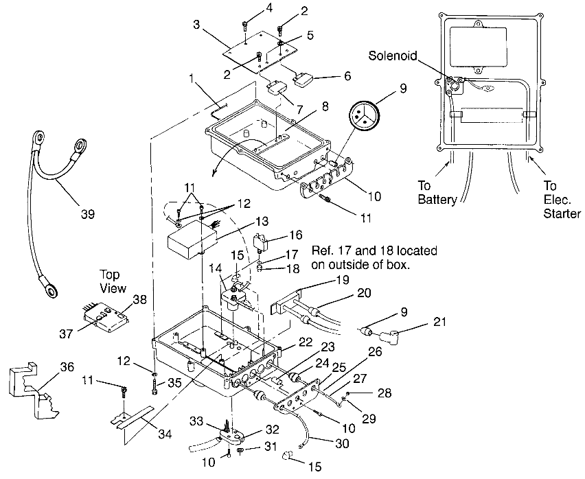 ELECTRICAL BOX SL 700 B964066 and Intl. SL 700 I964066 (4935633563B012)