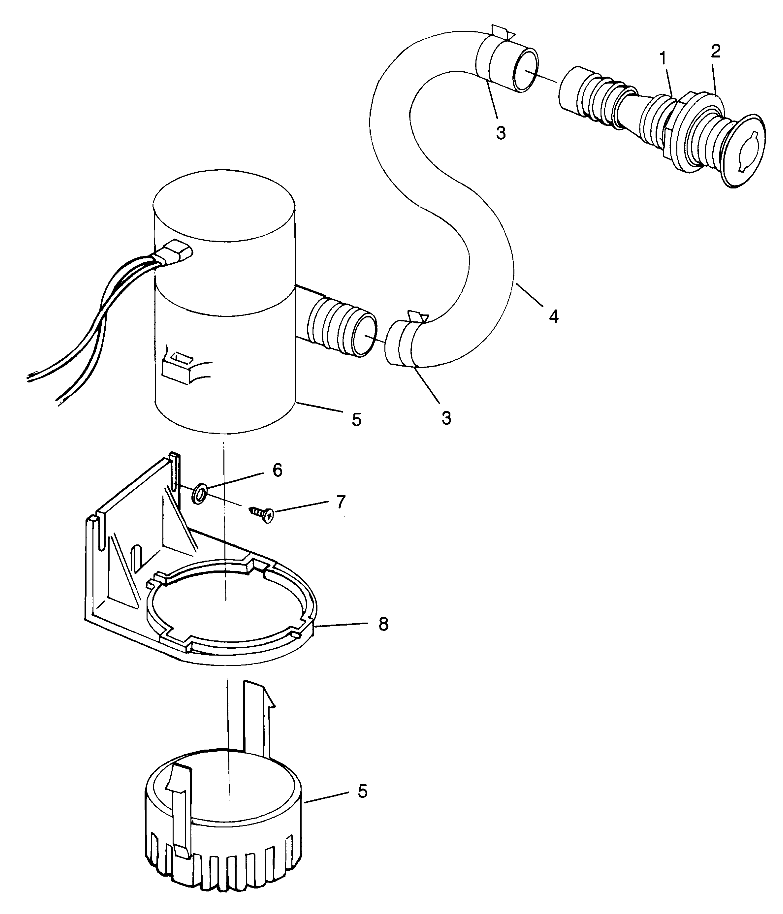 BILGE PUMP SL 700 B964066 and  Intl. SL 700 I964066 (4935633563B013)