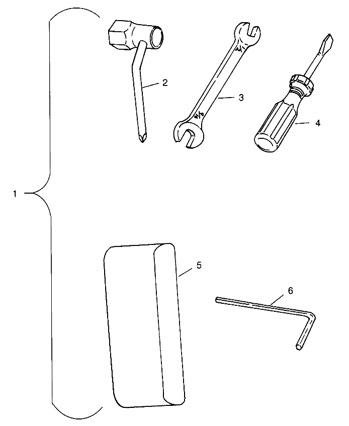 TOOL KIT SL 700 B964066 and  Intl. SL 700 I964066 (4935633563B014)