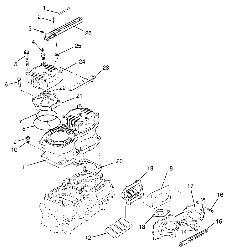 CYLINDER & MANIFOLD SL 700 B964066 and Intl. SL 700 I964066 (4935633563C003)