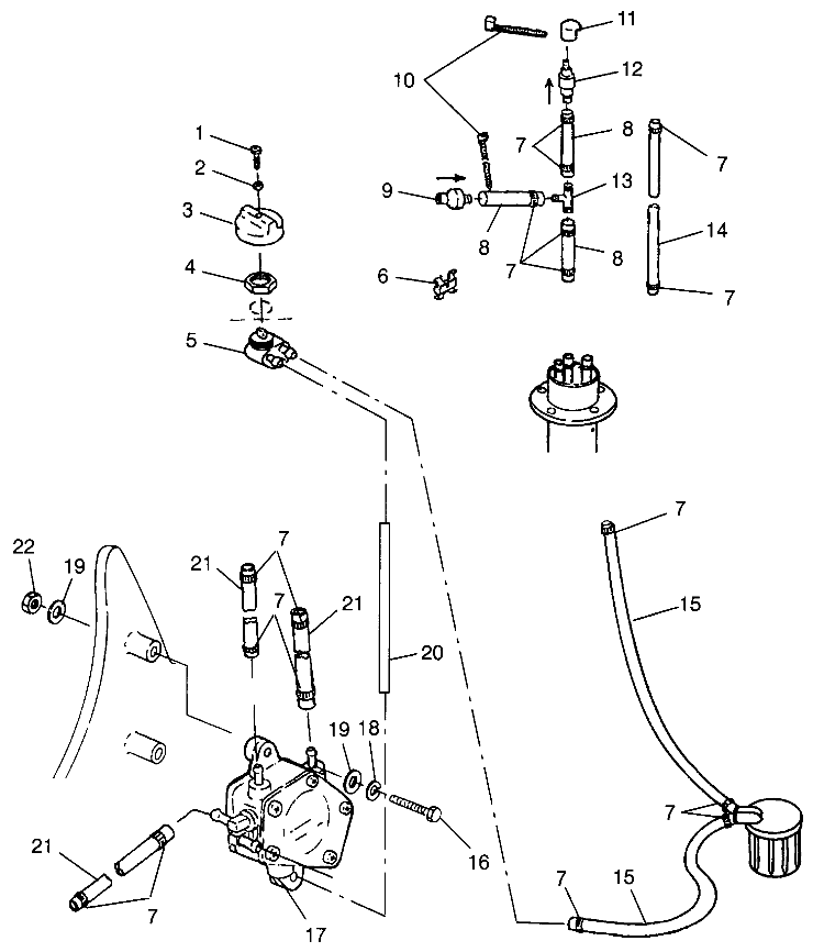 FUEL SYSTEM SLT 780 B964588 and  Intl. SLT 780 I964588 (4935683568A010)