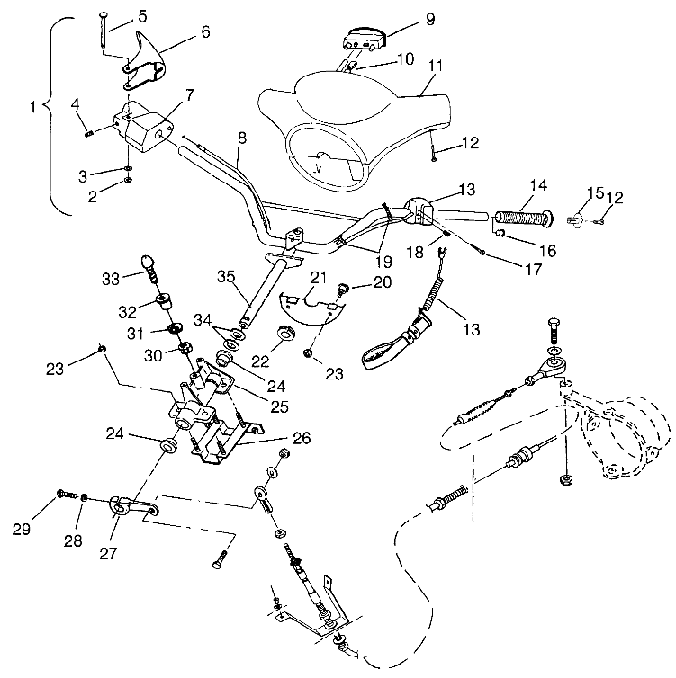 STEERING SLT 780 B964588 and Intl. SLT 780 I964588 (4935683568A012)