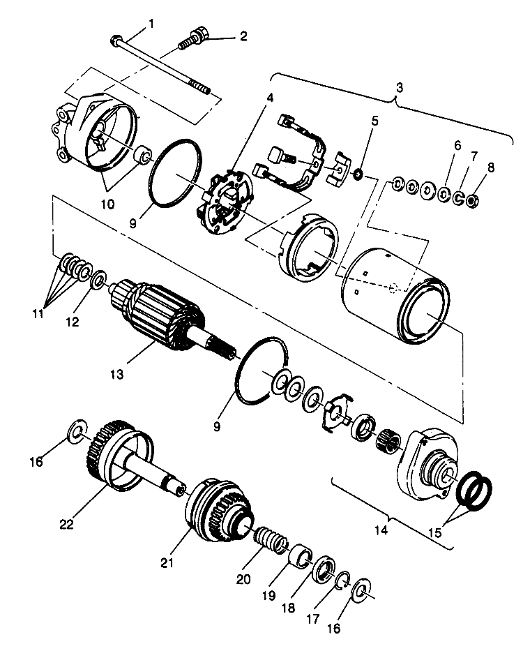 STARTING MOTOR SLT 780 B964588 and Intl. SLT 780 I964588 (4935683568C007)