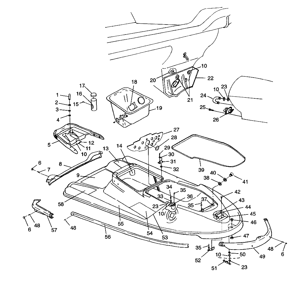 HULL AND BODY HURRICANE B964466 and Intl. HURRICANE I964466 (4935733573A005)