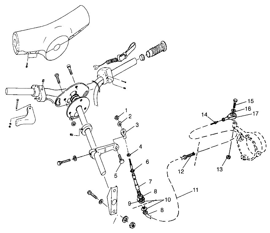 STEERING HURRICANE B964466 and Intl. HURRICANE I964466 (4935733573A014)