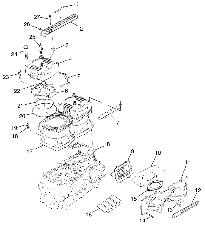 CYLINDER & MANIFOLD HURRICANE B964466 and Intl. HURRICANE I964466 (4935733573C001)