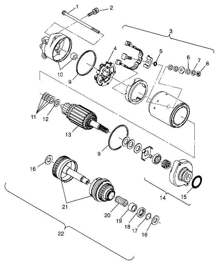 STARTING MOTOR HURRICANE B964466 and  Intl. HURRICANE I964466 (4935733573C007)