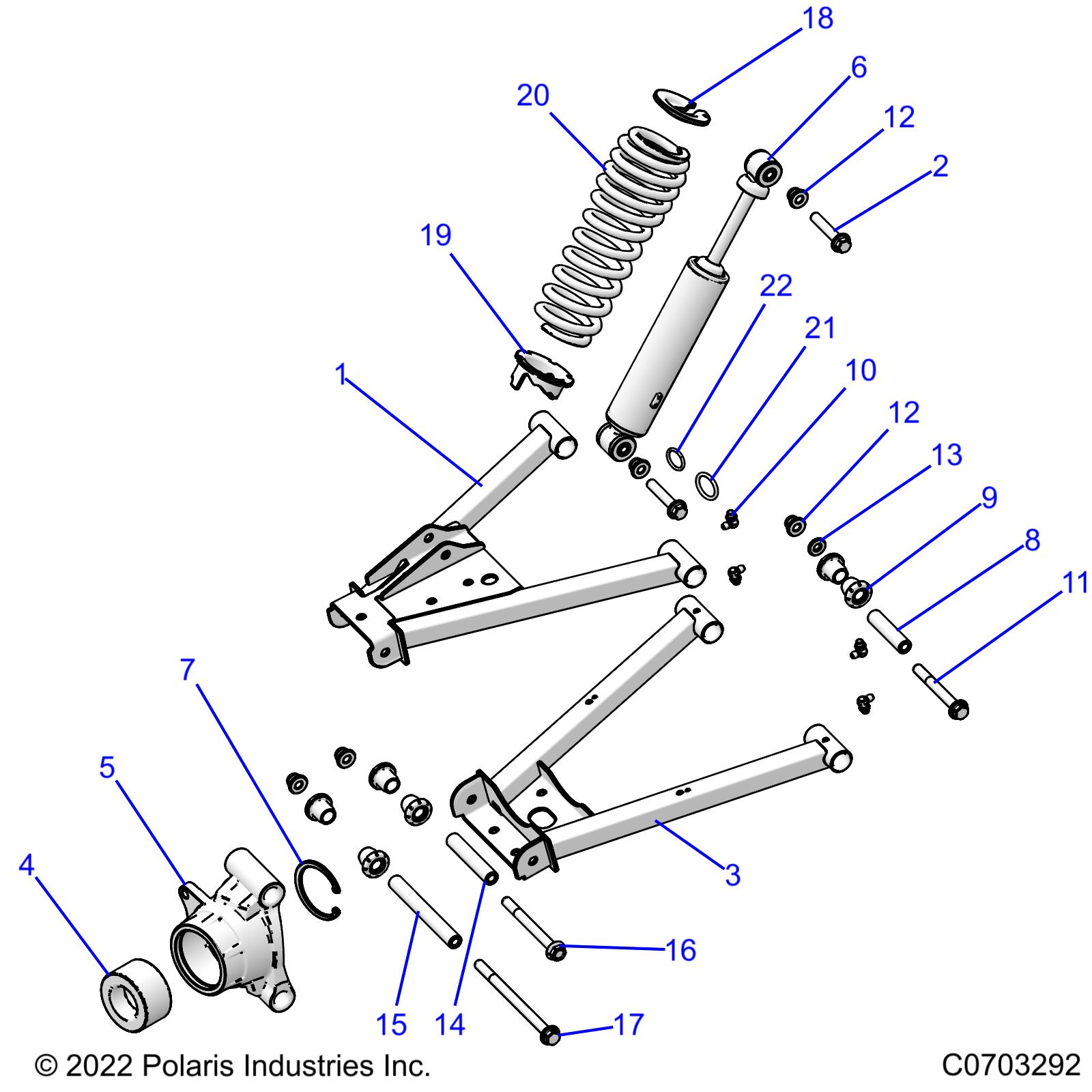 SUSPENSION, REAR - R23MAE57DX (C0703292)