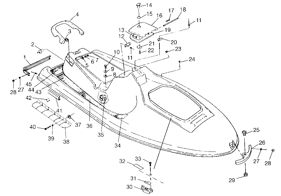 HULL and BODY SLTX B964590 and Intl. SLTX I964590 (4935783578A005)