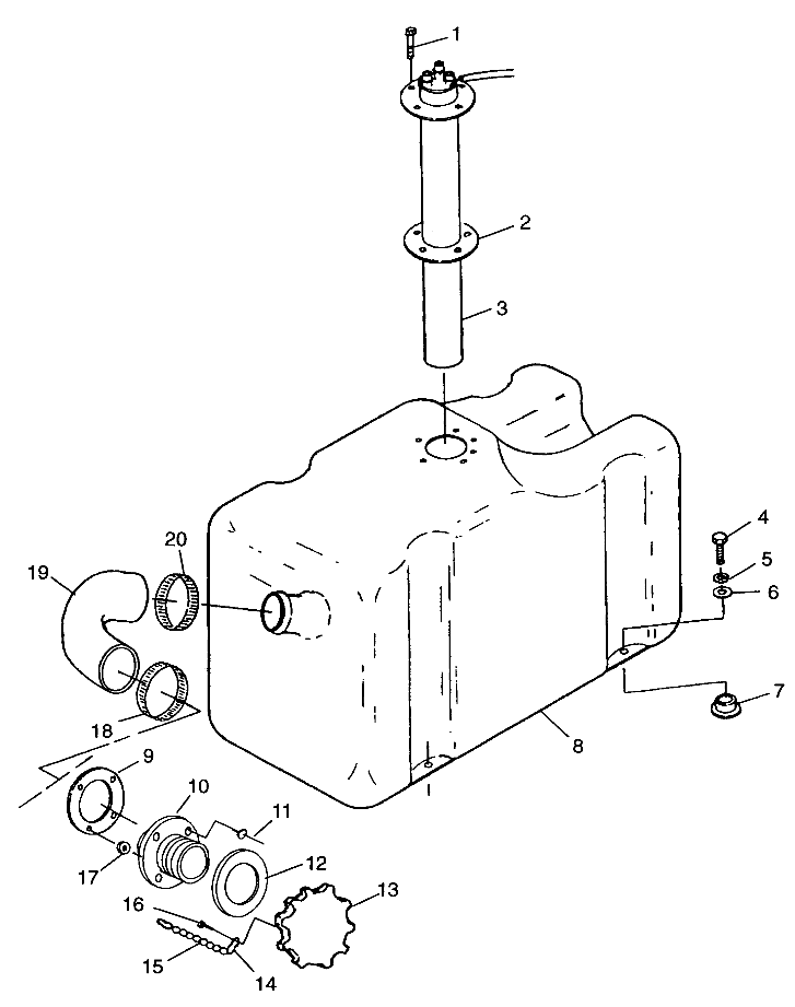 FUEL TANK SLTX B964590 and Intl. SLTX I964590 (4935783578A009)