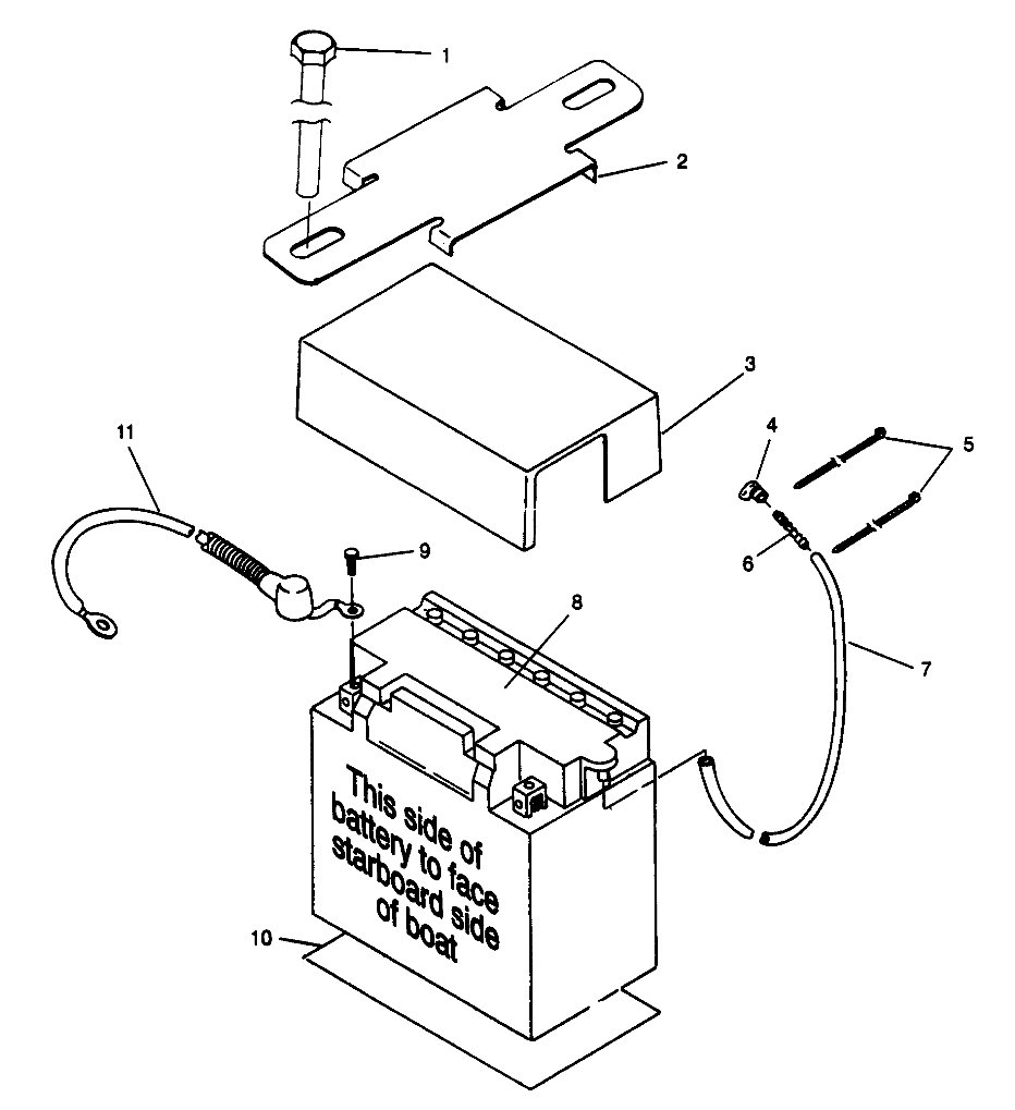 BATTERY BOX SLTX B964590 and Intl. SLTX I964590 (4935783578B005)