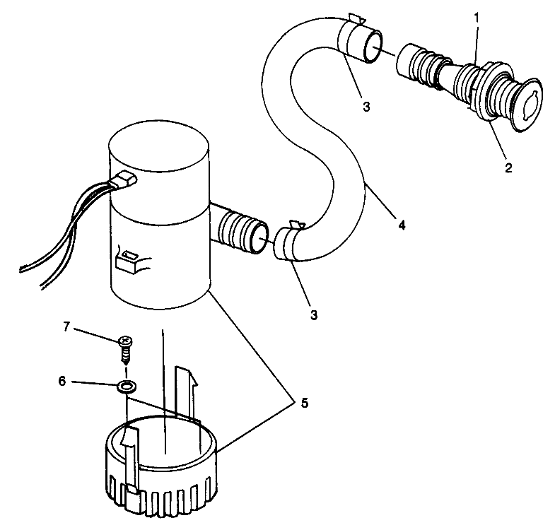 BILGE PUMP SLTX B964590 and Intl. SLTX I964590 (4935783578B012)