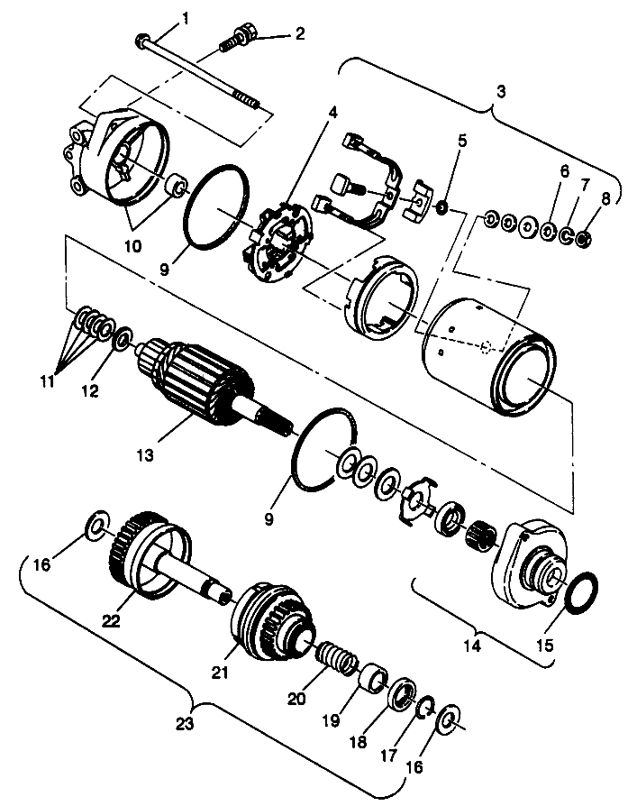 STARTING MOTOR SLTX B964590 and Intl. SLTX I964590 (4935783578C007)