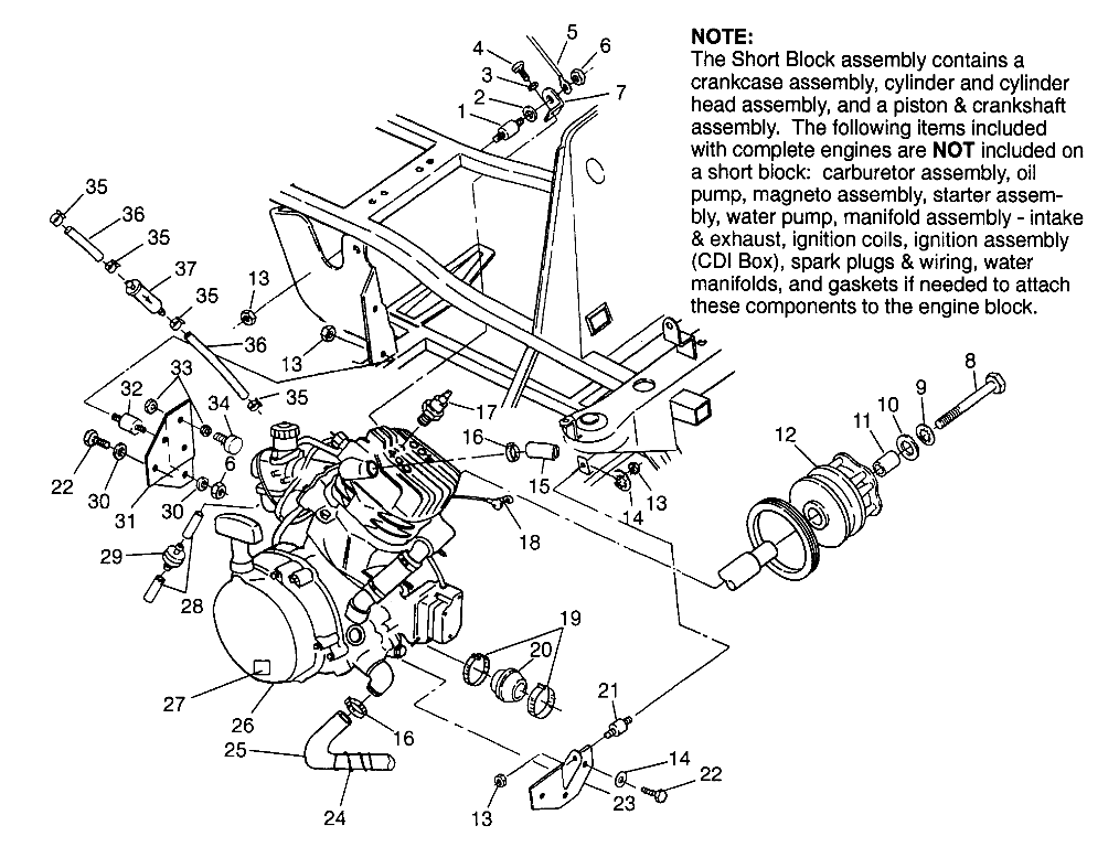 ENGINE MOUNTING Scrambler W967840 (4935823582A009)