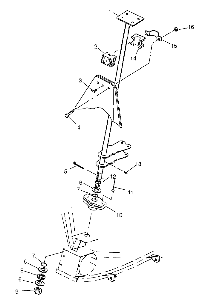 STEERING POST Scrambler W967840 (4935823582B009)