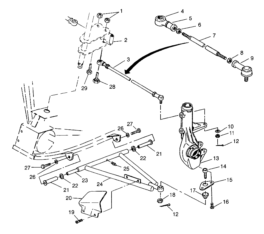 A-ARM/STRUT MOUNTING Scrambler W967840 (4935823582B010)