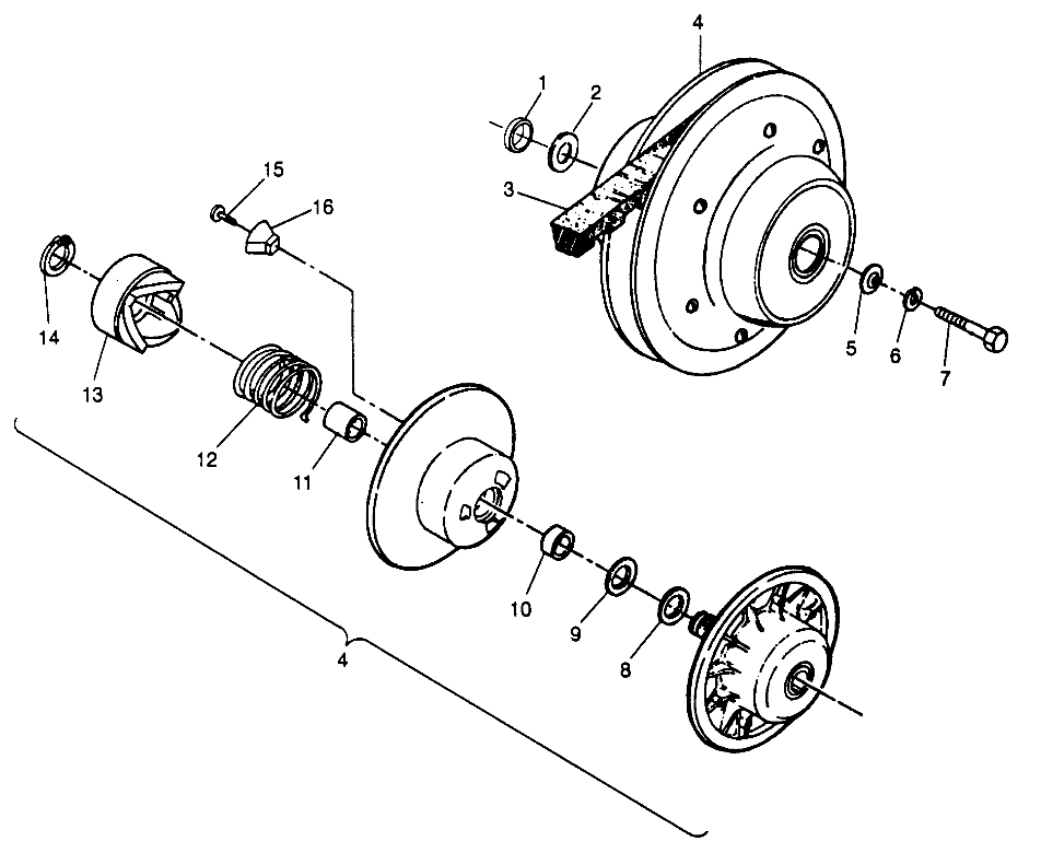 DRIVEN CLUTCH Scrabler W967840 (4935823582C002)