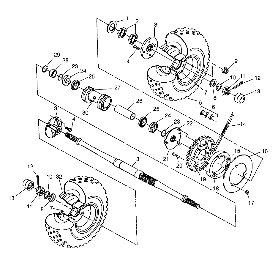 REAR WHEEL DRIVE Scrambler W967840 (4935823582C005)