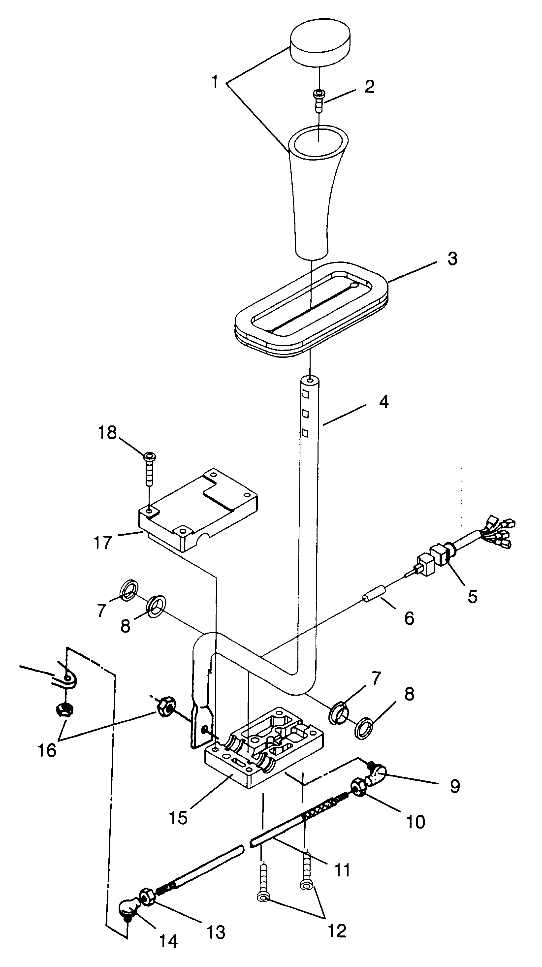 GEAR SELECTOR Scrambler W967840 (4935823582C008)