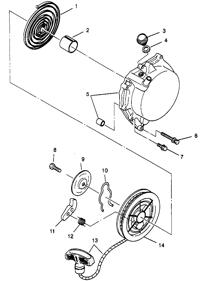 RECOIL STARTER Scrambler W967840 (4935823582D004)