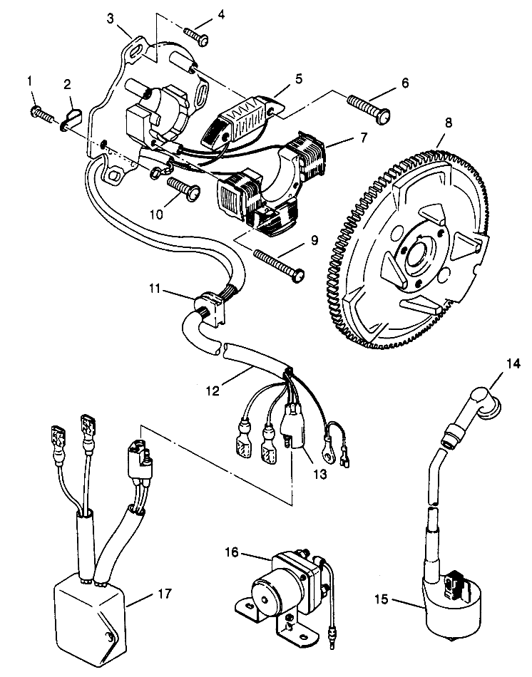 MAGNETO ASSEMBLY Scrambler W967840 (4935823582D006)