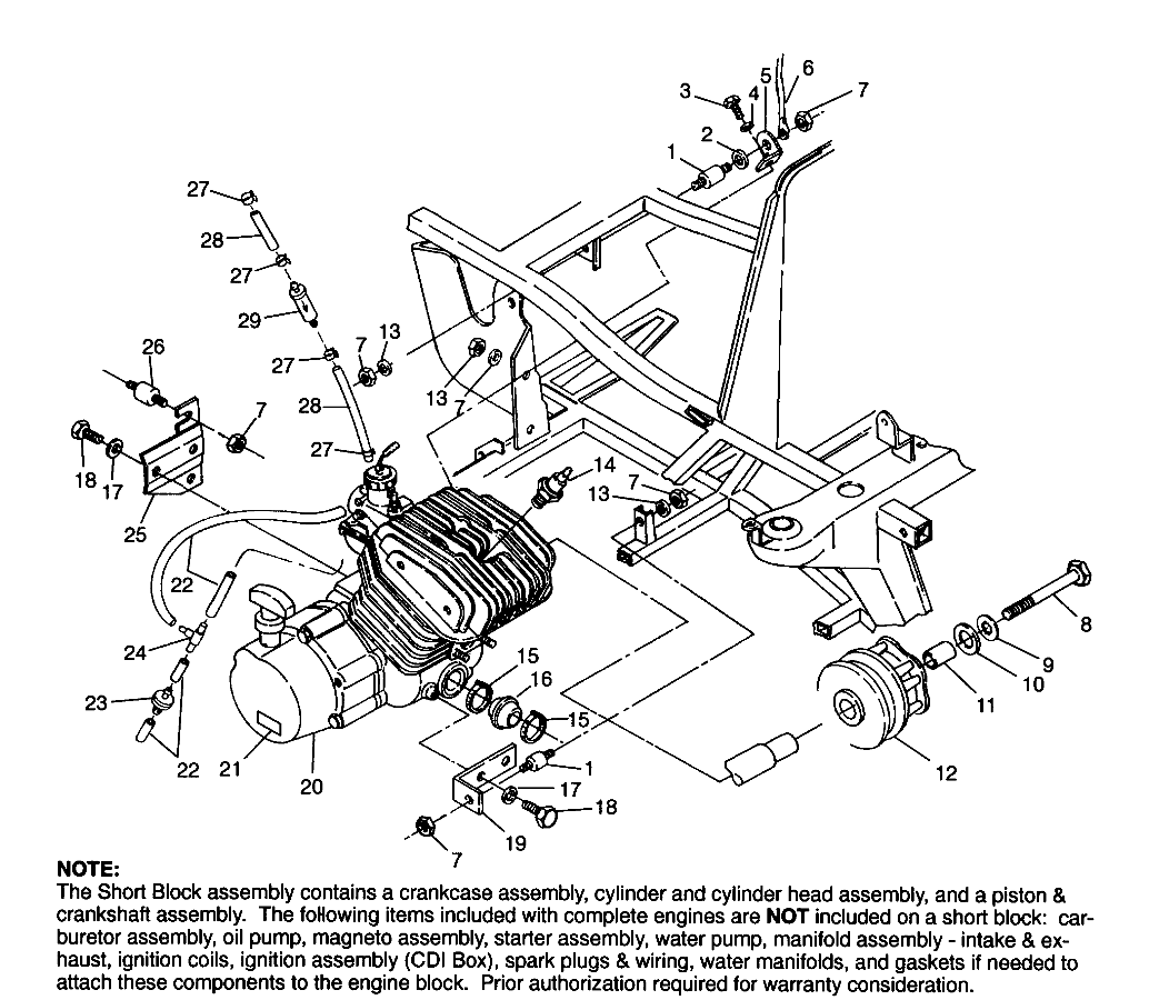 ENGINE MOUNTING (BLAZER) - W967827 (4935863586A010)